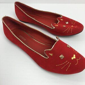 Nevada  Sophisticated Cat Ballet Flat Doll Shoes